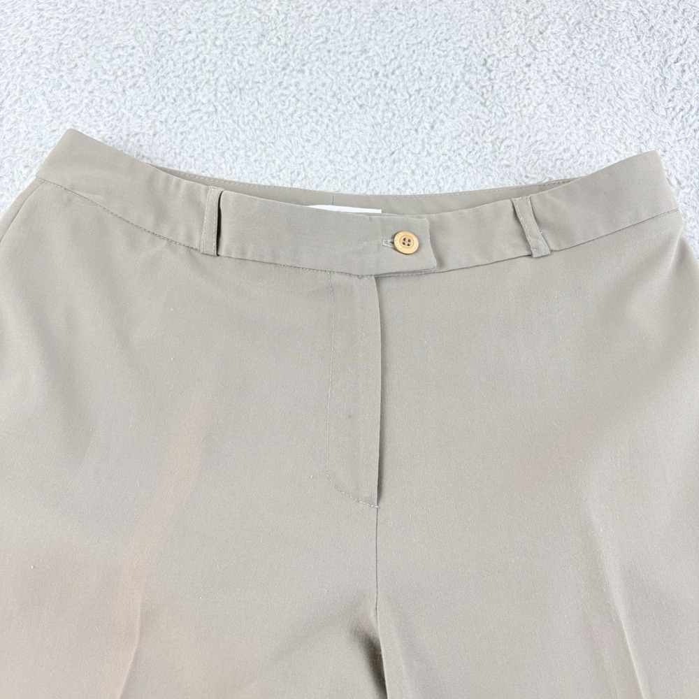Mieka Straight Leg Dress Pants Taupe Womens EU 42 US 10 12 Made in France - Picture 4 of 15